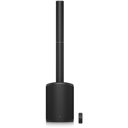 behringer active pa speakers behringer c210b 160w battery powered column loudspeaker with 8 inch subwoofer