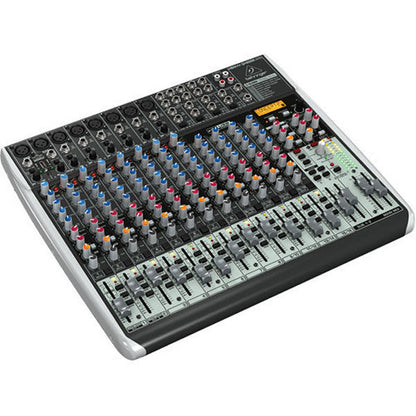 behringer analog mixers behringer qx2222usb 22 xenyx input usb audio mixer with effects