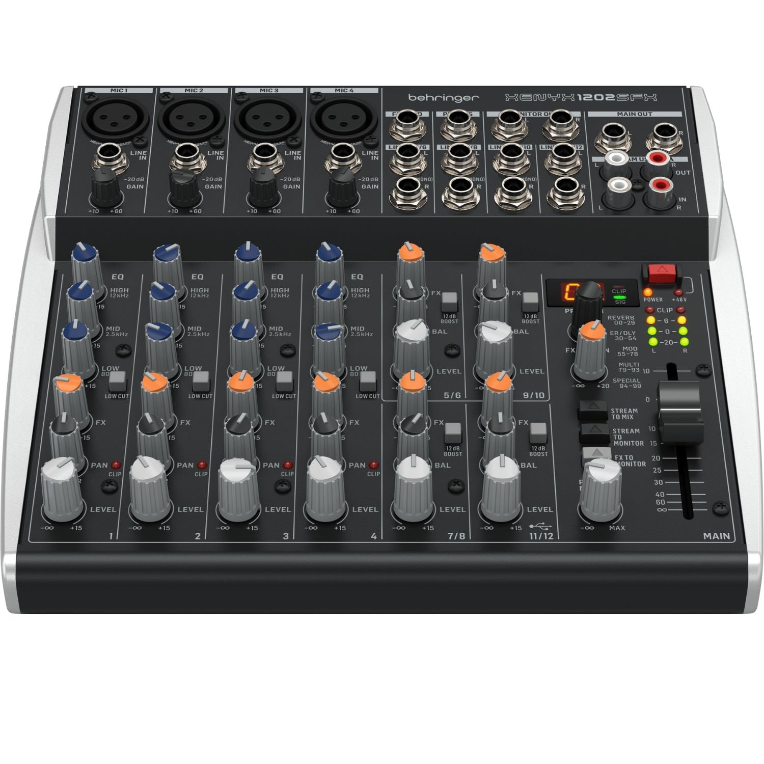 Behringer Xenyx 1202SFX Premium 12-Input Analog Mixer – BAJAAO.COM