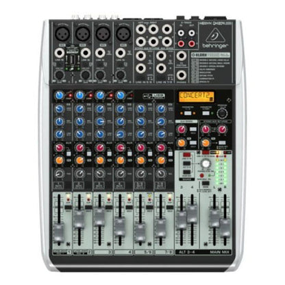 behringer analog mixers behringer xenyx qx1204usb premium 12-input 2/2-bus mixer