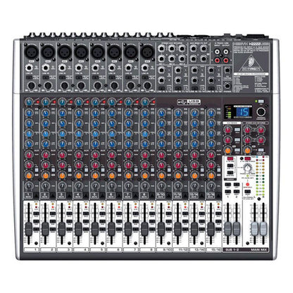 behringer analog mixers behringer xenyx x2222usb 22-channel mixer with usb interface