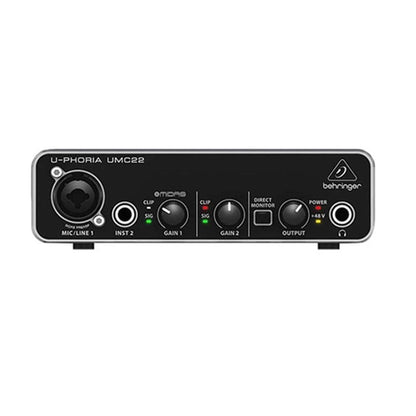 behringer audio interfaces behringer artist recording starter pack with microphone, audio interface, monitors & headphones