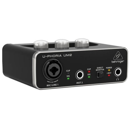 Behringer Audio Interfaces Behringer U-PHORIA STUDIO Recording Podcasting Bundle with Audio Interface, Microphone & Headphones