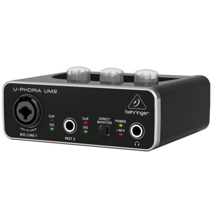 Behringer Audio Interfaces Behringer U-PHORIA STUDIO Recording Podcasting Bundle with Audio Interface, Microphone & Headphones