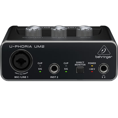 Behringer Audio Interfaces Behringer U-PHORIA UM2 USB Audio Interface 