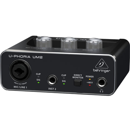 Behringer Audio Interfaces Behringer U-PHORIA UM2 USB Audio Interface 