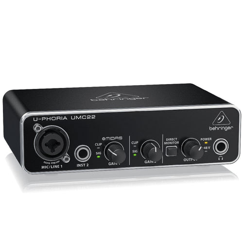 Buy Behringer UMC22 2Channel USB Audio Interface with Midas Mic Pre