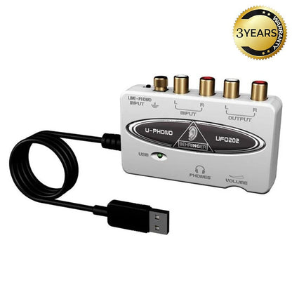Behringer Audio Interfaces Behringer UPHONO UFO202 USB Audio Interface