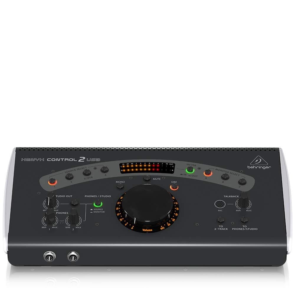 behringer audio interfaces behringer xenyx control2usb high-end studio control with vca control and usb audio interface