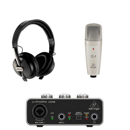 behringer audio interfaces behringer youtube podcast package 1 bundle