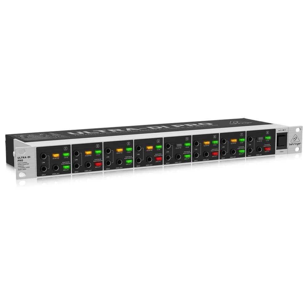 Behringer D I Boxes Behringer Ultra-DI Pro DI800 V2 Powered 8-Channel DI-Box