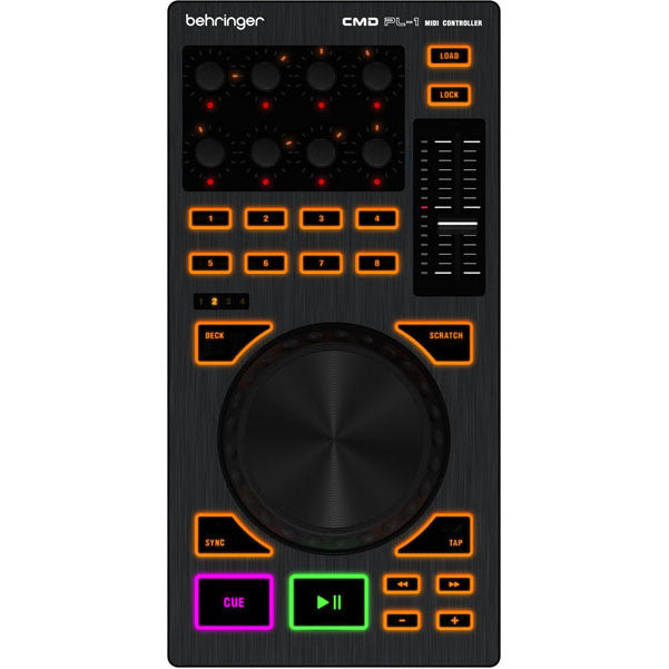 behringer dj controller interfaces behringer cmd pl-1 deck-based dj controller