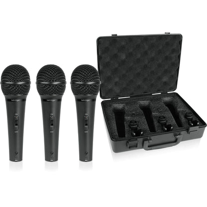 Behringer Dynamic Microphones Behringer ULTRAVOICE XM1800S Set of 3 Dynamic Microphones