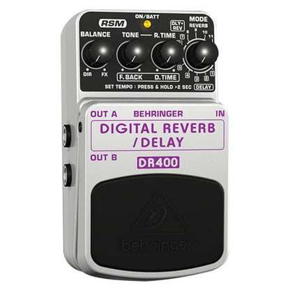 Behringer Effect Pedals Behringer DR400 Digital Reverb/Delay Effects Pedal