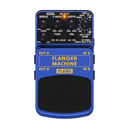 behringer effect pedals behringer fl600 flanger machine