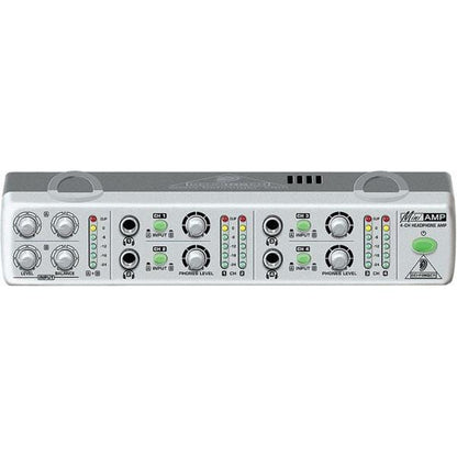 behringer headphone amplifiers behringer amp800 miniamp 4-channel stereo headphone amplifier
