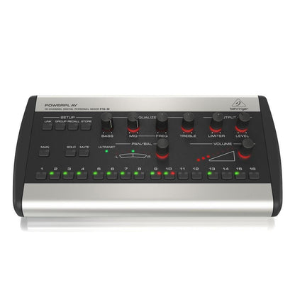 Behringer Headphone Amplifiers Behringer Powerplay P16M 16-Channel Digital Personal Mixer