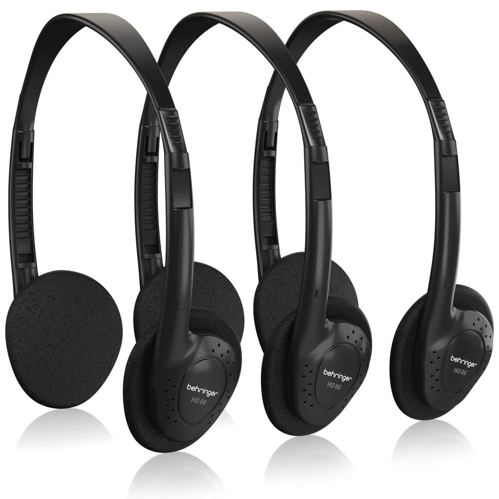 behringer headphones behringer ho 66 stereo headphones 3 multipack