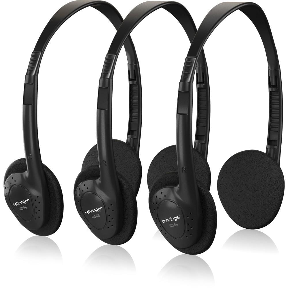 behringer headphones behringer ho 66 stereo headphones 3 multipack