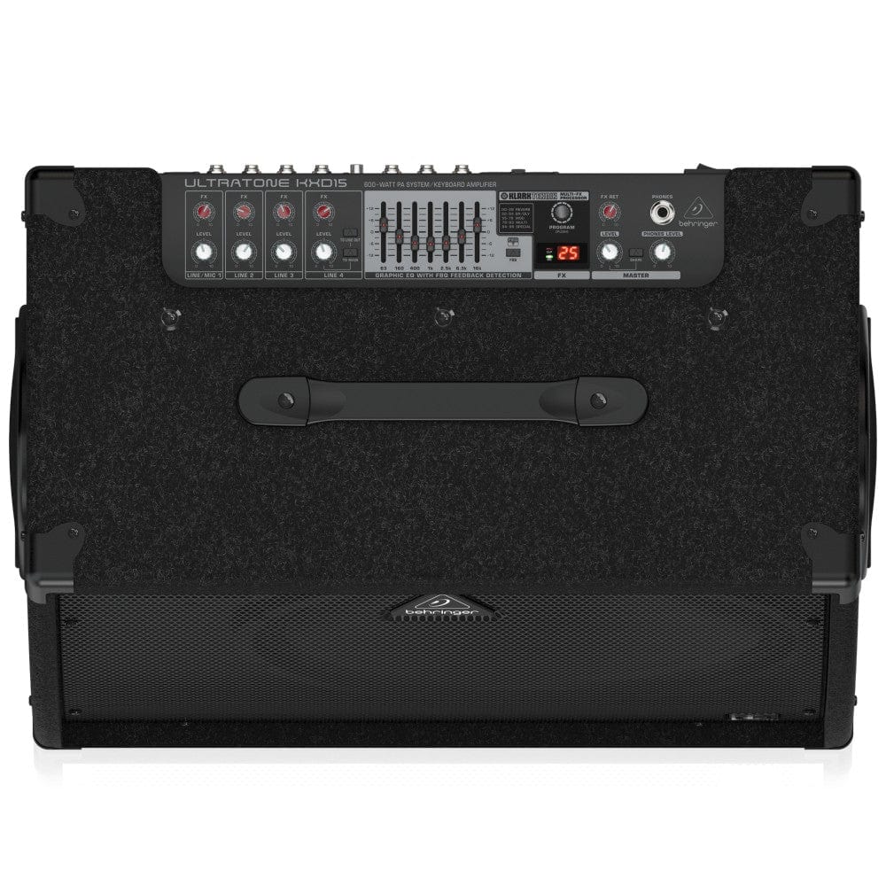 Behringer Keyboard Amplifiers Behringer Ultratone KXD 15 Inch 600 Watt 4 Channel Keyboard Amplifier