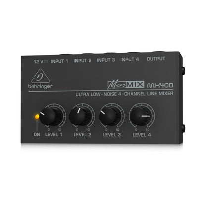 Behringer Line Mixers Behringer MX400 Ultra Low Noise 4-Channel Line Mixer