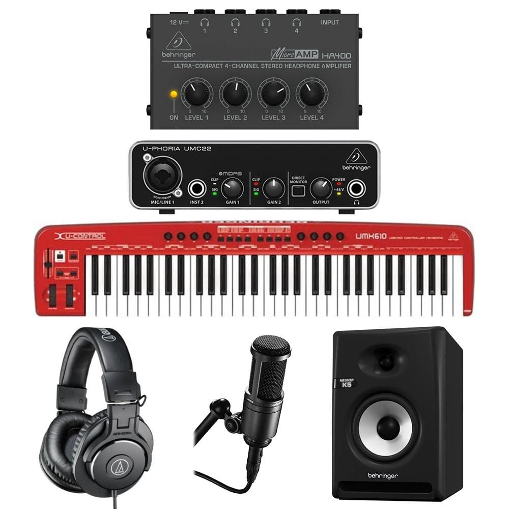 behringer midi keyboards behringer music production starter 4 bundle