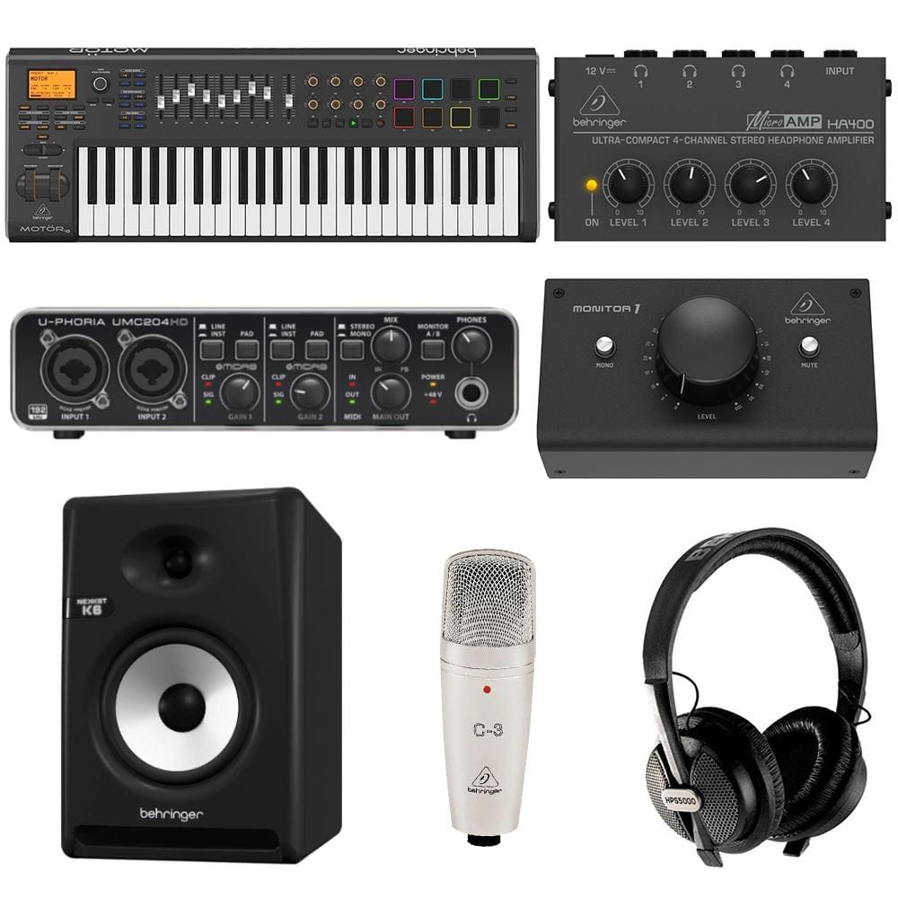 Behringer Midi Keyboards Behringer Music Production Starter 5 Bundle