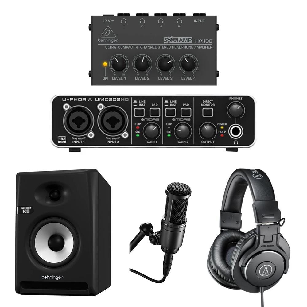 behringer monitor speaker bundles behringer home recording starter 2 bundle