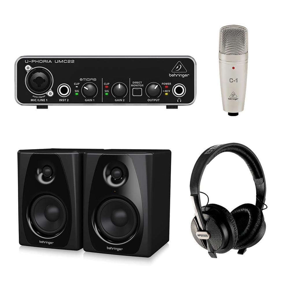 Behringer Monitor Speaker Bundles Behringer Studio Artist Recording Starters 1 Bundle