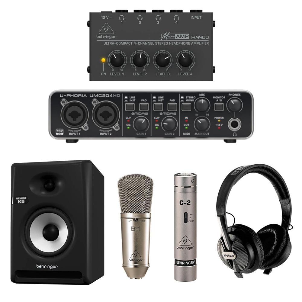 Behringer Monitor Speakers Behringer Advance Home Recording Starter 1 Bundle