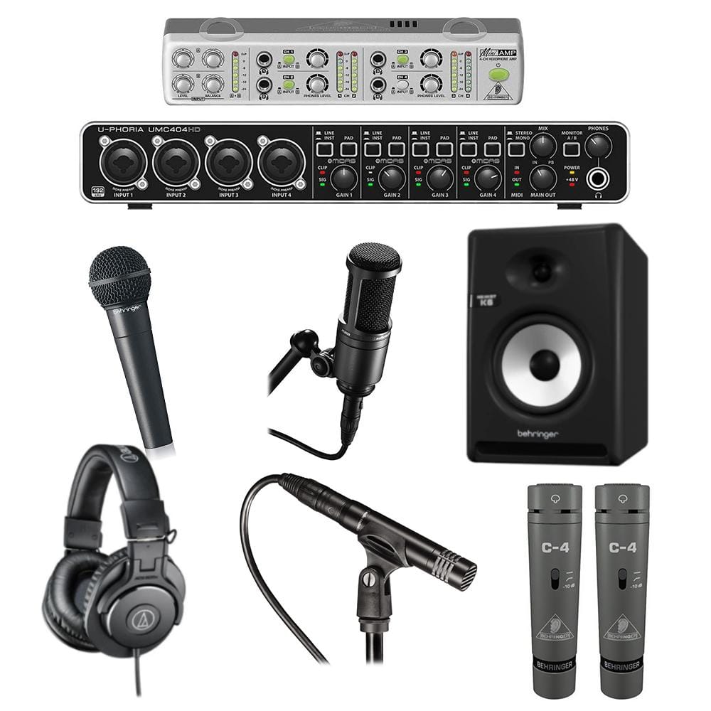 Behringer Monitor Speakers Behringer Budget Recording Studio 2 Bundle