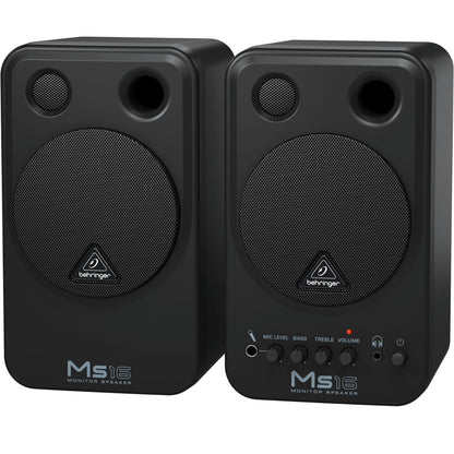 Behringer Monitor Speakers Behringer MS16 Active Personal Monitor Speaker System - Pair