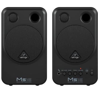 Behringer Monitor Speakers Behringer MS16 Active Personal Monitor Speaker System - Pair