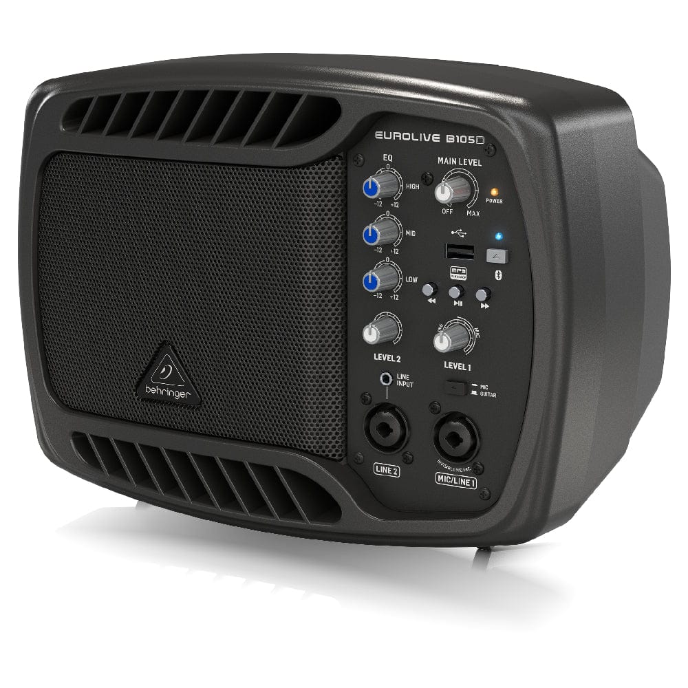 behringer portable pa systems behringer b105d ultra-compact 50 watt portable pa speaker