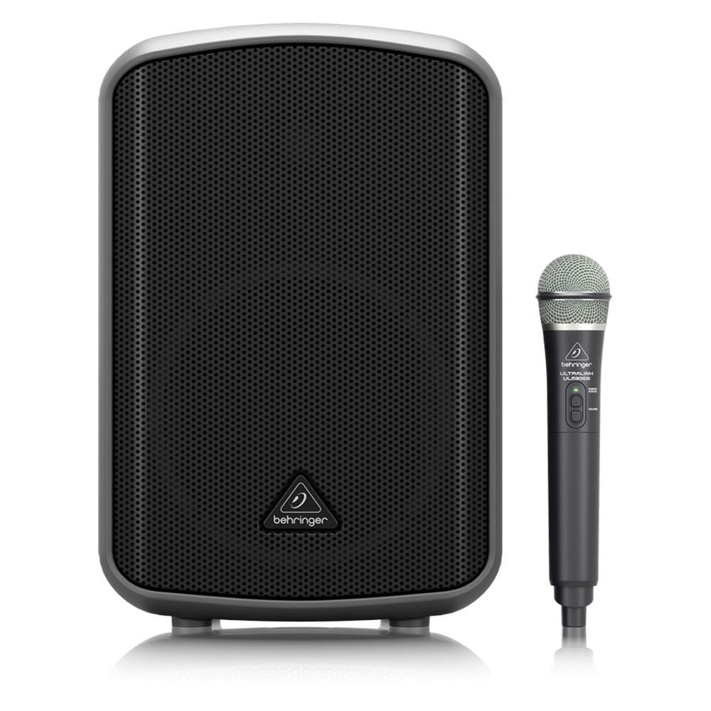 behringer portable pa systems behringer europort mpa200bt portable pa speaker with wireless microphone