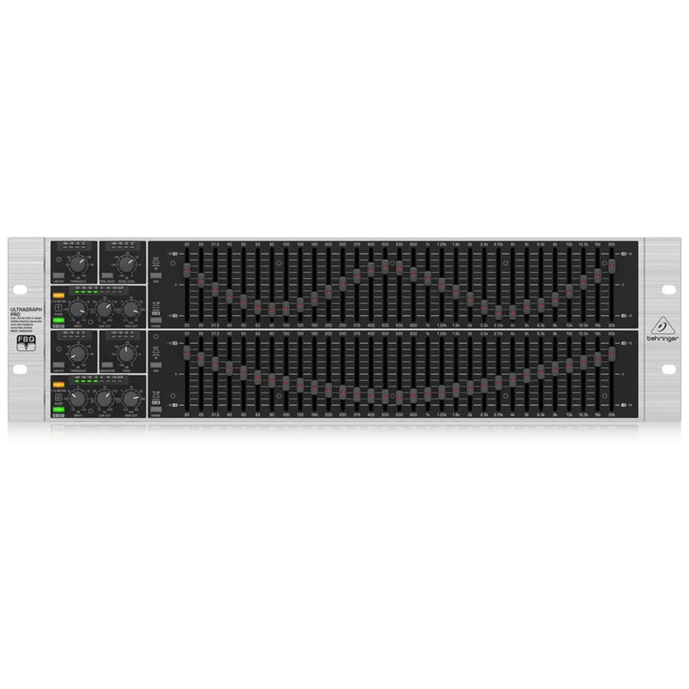 behringer rack mounted effects behringer fbq6200hd 31-band stereo graphic equalizer