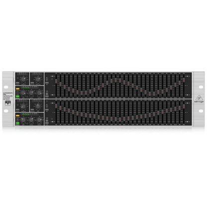 behringer rack mounted effects behringer fbq6200hd 31-band stereo graphic equalizer