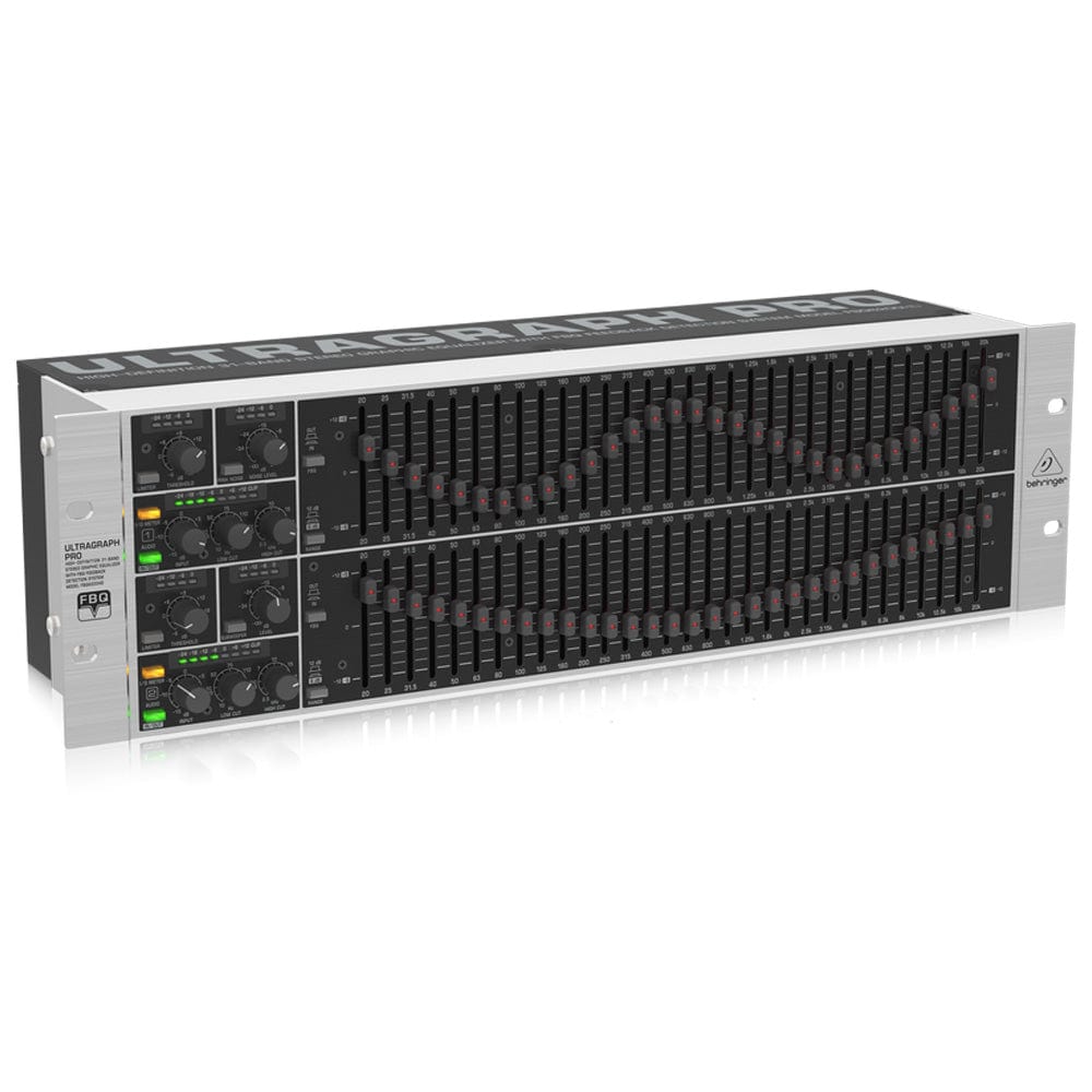 behringer rack mounted effects behringer fbq6200hd 31-band stereo graphic equalizer