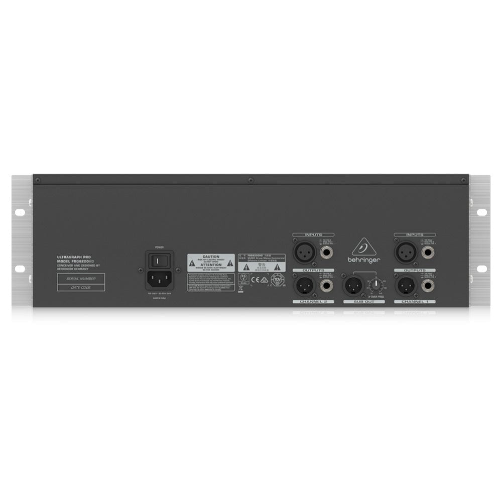 behringer rack mounted effects behringer fbq6200hd 31-band stereo graphic equalizer