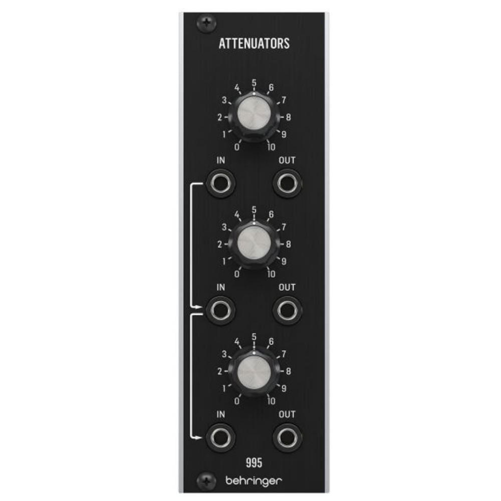 behringer synthesizers behringer 995 attenuators legendary analog attenuator module for eurorack synthesizers