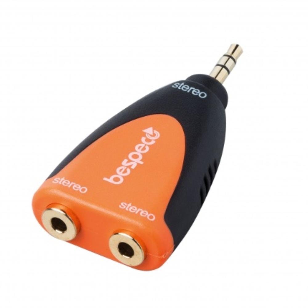 bespeco cables and connectors bespeco slad225 stereo jack 3.5mm to 2x3.5mm jack adapter