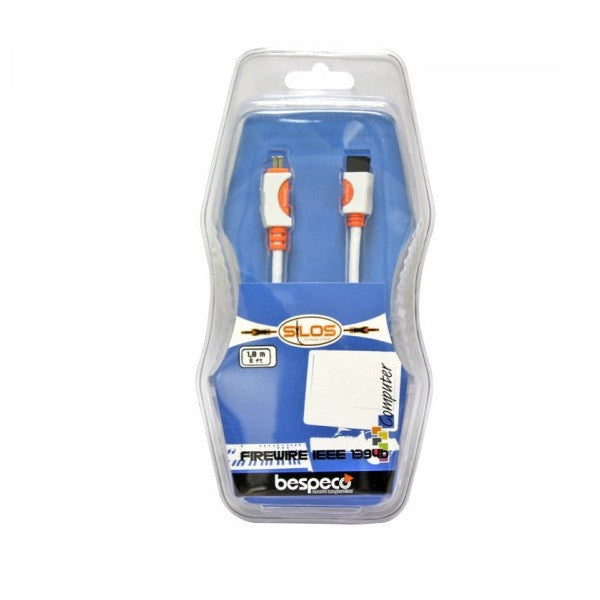 bespeco cables and connectors bespeco slf94180 400/800 firewire 4-pin to 9-pin 1.8 metre.