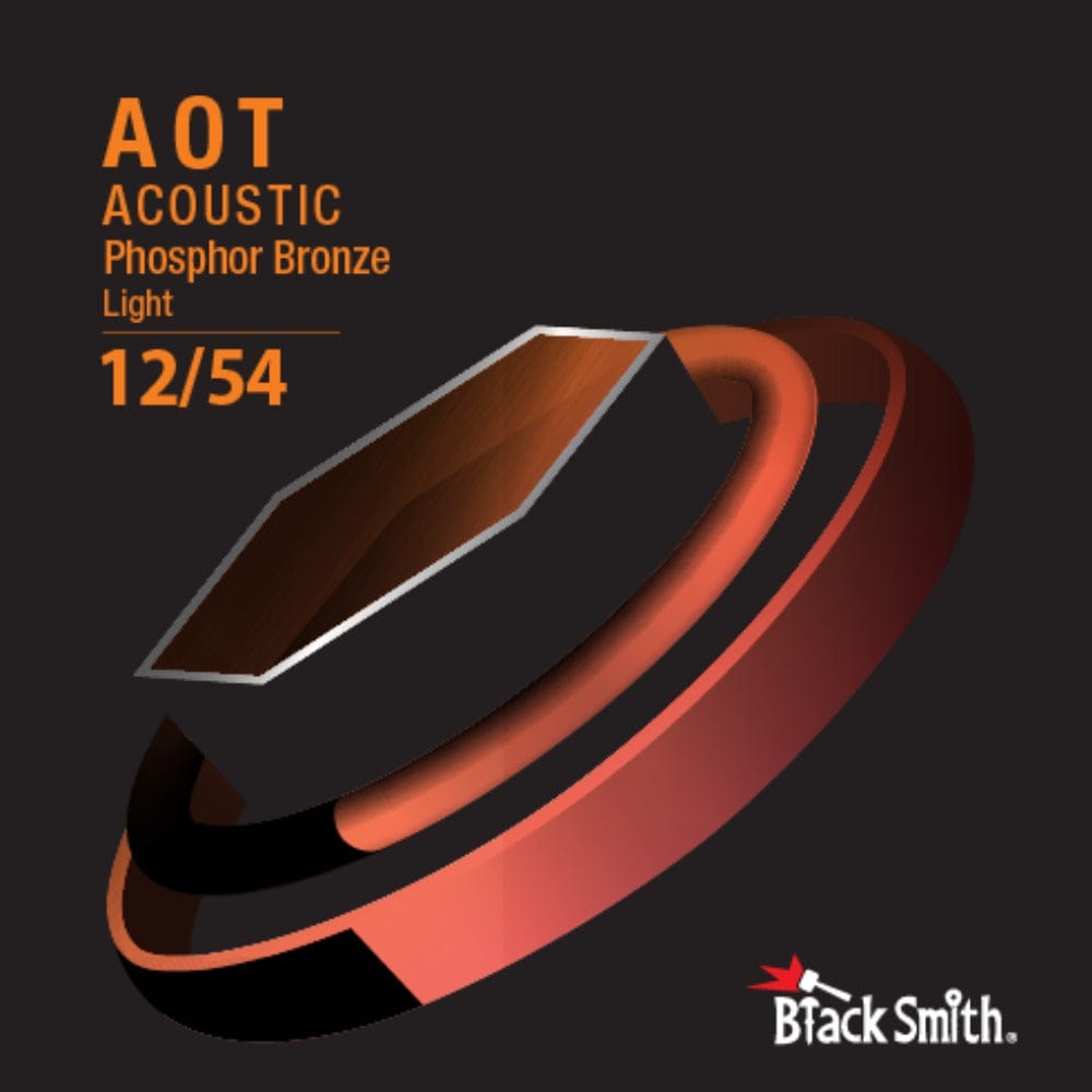 Black Smith Acoustic Guitar Strings Light - .012-.054 Black Smith Nano Coated Phosphor Bronze Acoustic Guitar Strings