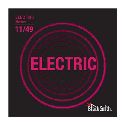 Black Smith Electric Guitar Strings Medium - .011-.049 Black Smith Nickel Round Wound Electric Guitar Strings