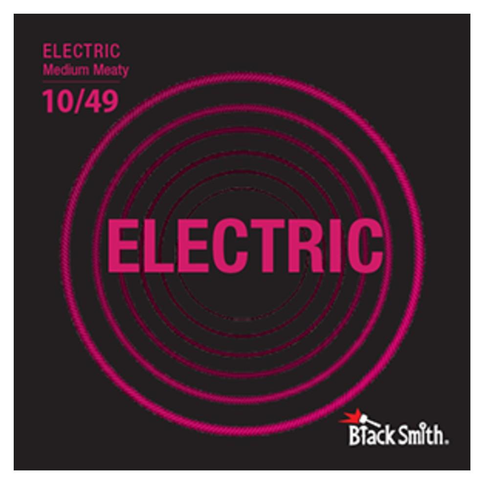 Black Smith Electric Guitar Strings Medium Meaty - .010-.049 Black Smith Nickel Round Wound Electric Guitar Strings