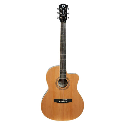 blackstar acoustic guitars natural blackstar bsag39c cutaway 6 string acoustic guitar      