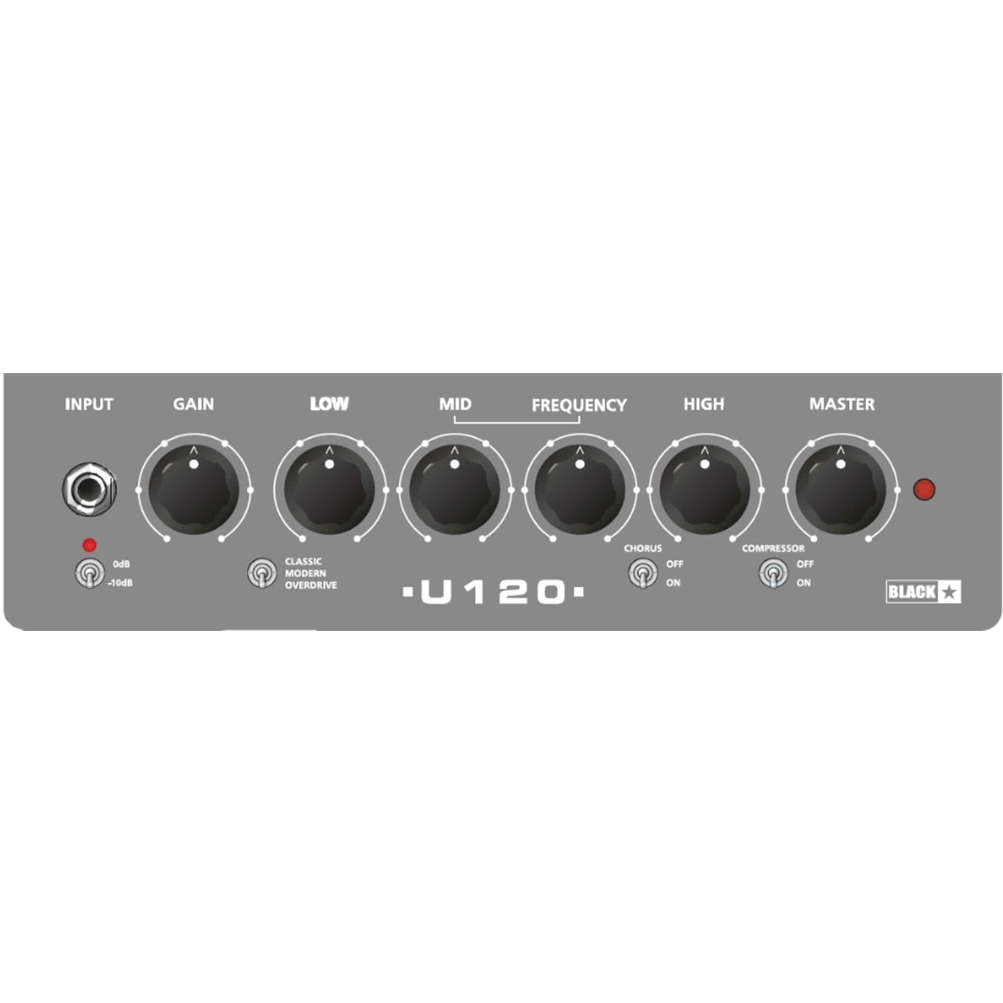 Blackstar Bass Combo Amplifiers Blackstar Unity Bass 120 Watts Unity Pro Bass Combo Guitar Amplifier - Black