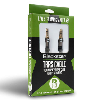 blackstar cables and connectors blackstar trrs 3.5mm 1.8m jack cable