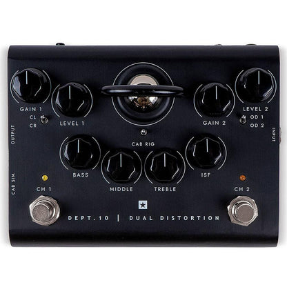 Blackstar Effect Pedals Blackstar Dept. 10 Dual Distortion Valve Guitar Effect Pedal