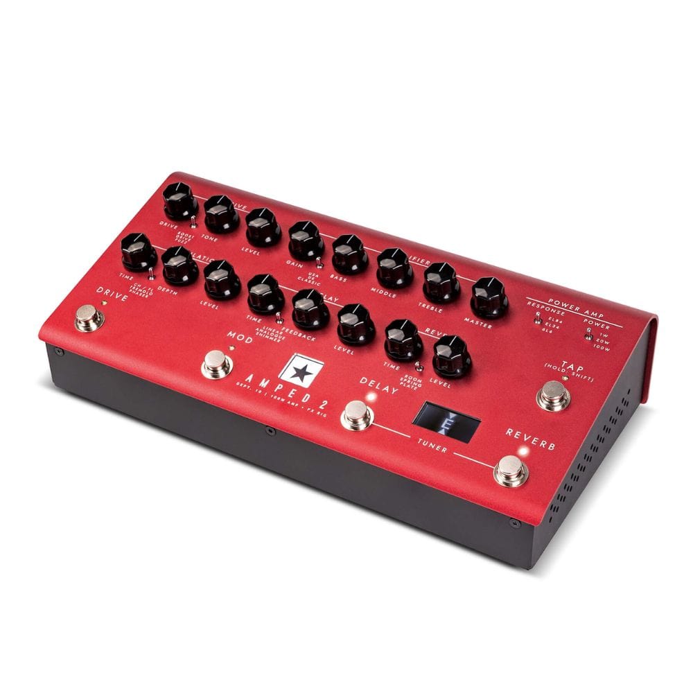 blackstar effect pedals red blackstar dept. 10 amped 2 100w guitar amplifier and fx pedal  